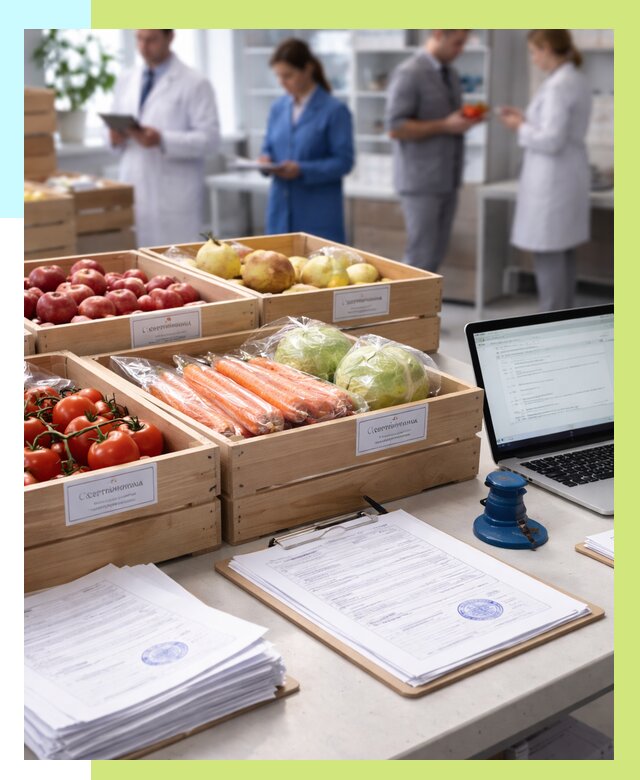 Сертификация овощей и фруктов в Армавире от 8611 р. | Алешин-Рмв