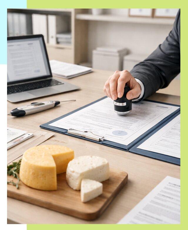 Сертификация сыров в Армавире от 15197 р | Сертификат на сыр Алешин-Рмв