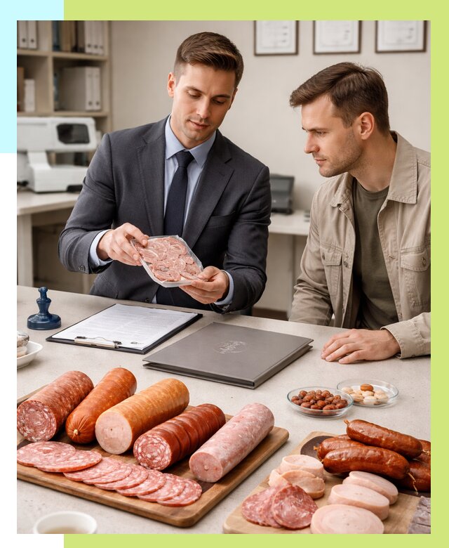 Сертификация колбасных изделий в Армавире от 7598 р. | Алешин-Рмв