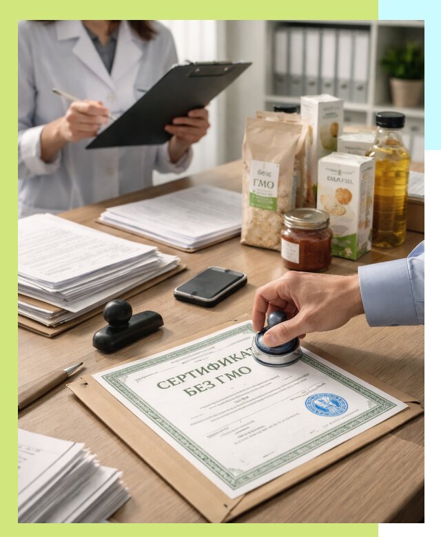 Получение сертификата Без ГМО для продукции в Армавире