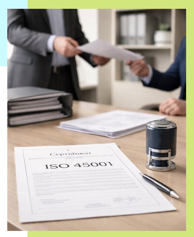 Сертификат ISO 45001 в Армавире под ключ от 45590 р. | Алешин-Рмв